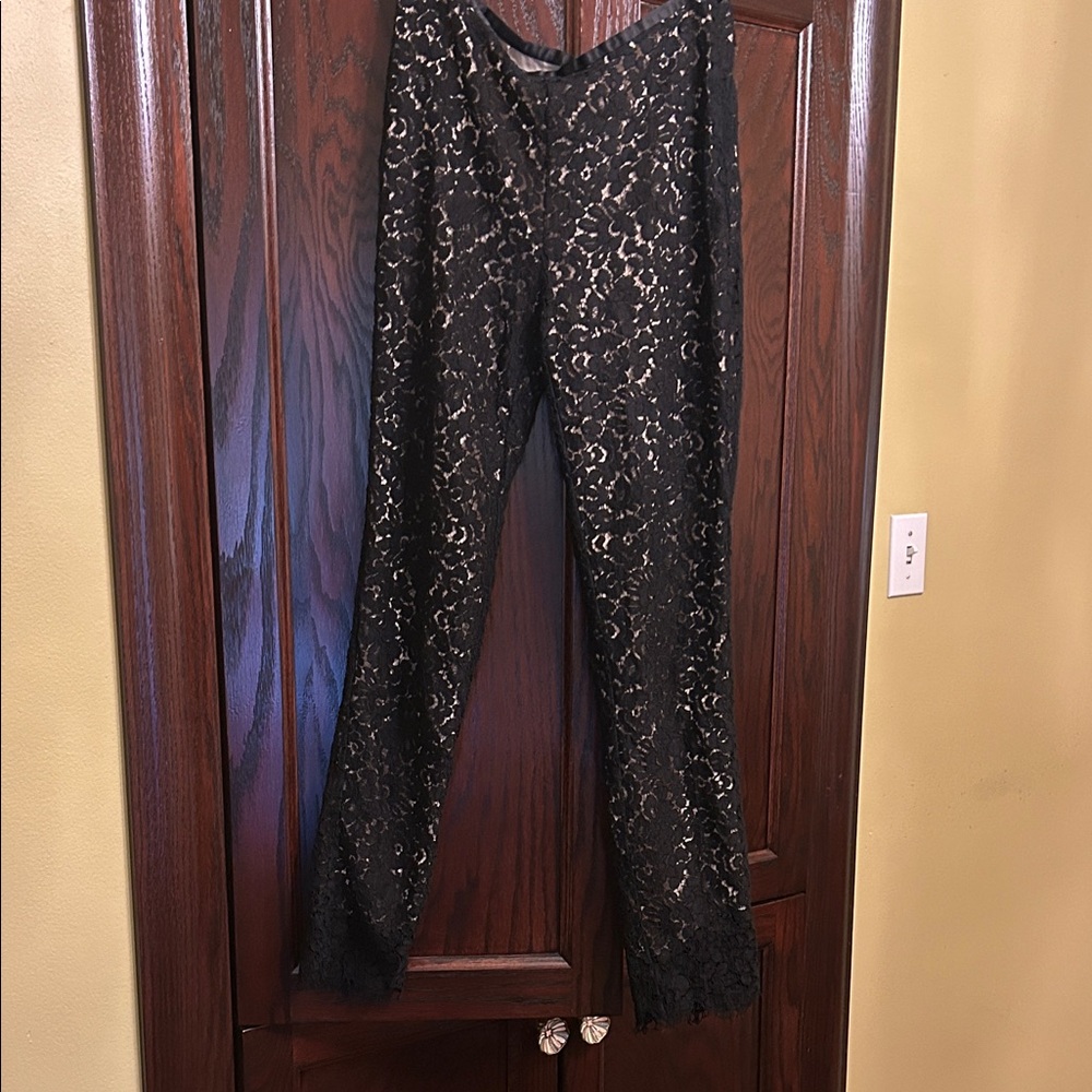 Michael Kors Black Lace Garment 
Made in Italy great condition silk pants